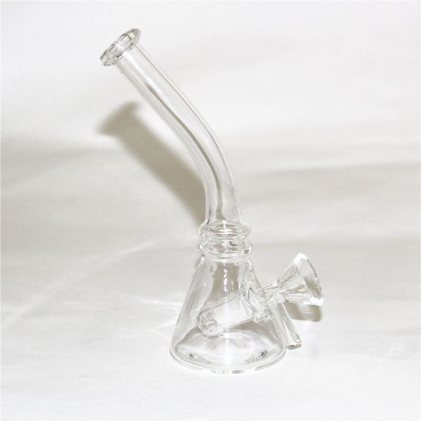 Mini Bong in vetro Dab Rigs Narghilè 10mm Giunto femmina con ciotola in vetro Piccolo bicchiere gorgogliatore Bong Tubi per l'acqua Rig petrolifero