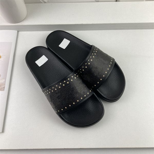 

designer slides mens women slippers summer sandals beach sliders flat platform sandali bathroom home shoes size 35-46, Black