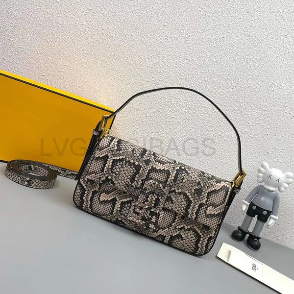 

designer luxury fashion bag womens baguette handbag leather serpentine with adjustable length of shoulder strap messenger