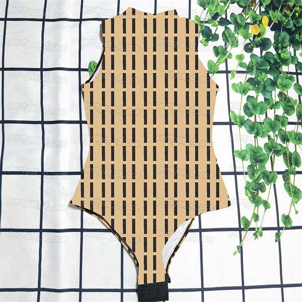 

letters printed women swimwear sleeveless padded one piece swimsuit beach womens bathing suits yoga swim bodysuit, Black