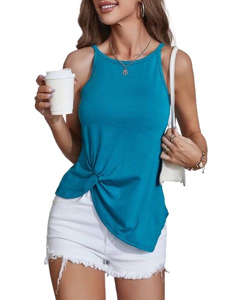 

solid twist front cami i2fy#, White