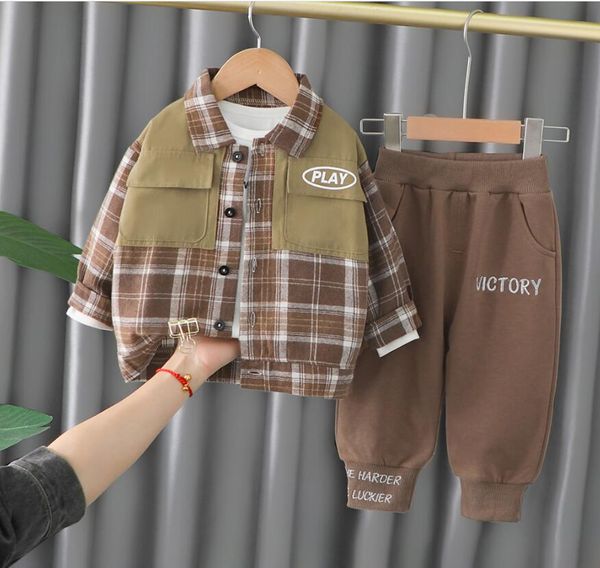 

boy's handsome 2022 spring and autumn suit set baby spring suit foreign style suit 2-piece set w14, Blue
