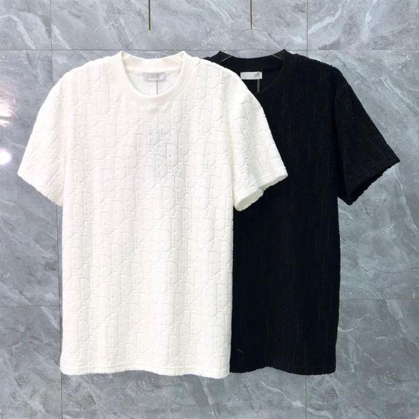 

2022ss spring and summer new shirt high grade cotton sweatshirts printing short pants sleeve round neck panel t-shirt size m-l-xl299y, Black;brown