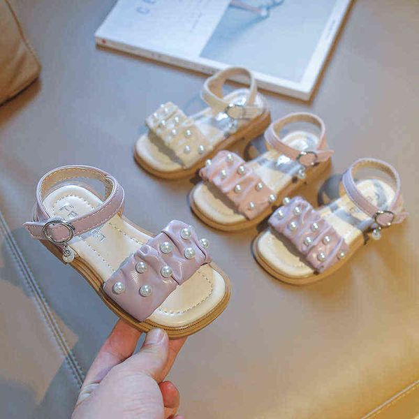 Baby Mädchen Koreanische Version Süße Plissee Sandalen Kleinkind Sommer kinder Prinzessin Kleid Strand Schuhe Kinder Von 1 2 5 6 8 10 jahre G220523