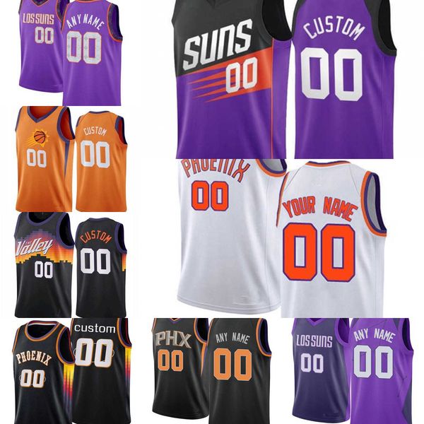 

75th custom jersey phoenix''suns''men womens youths devin 1 booker chris 3 paul mikal 25 bridges deandre 22 ayton basket, Black;red