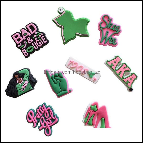 

shoe parts accessories shoes pvc pretty girls charm decoration buckle jibitz for croc charms clog buttons pins drop delivery 2021 g1mti, White;pink