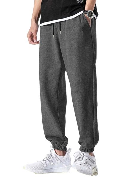 

men slant pocket sweatpants e5mo#, Black