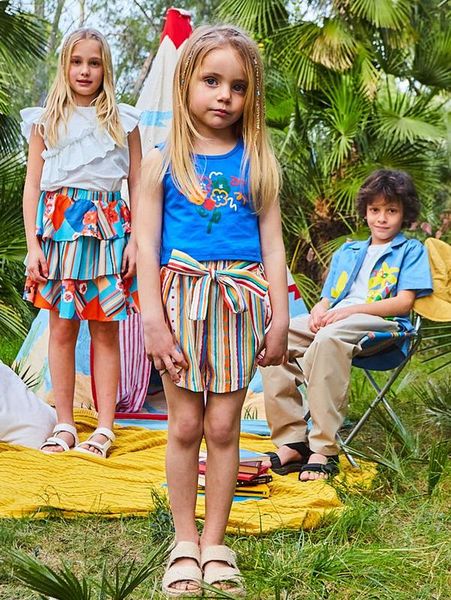 

toddler girls floral print tank she, Blue