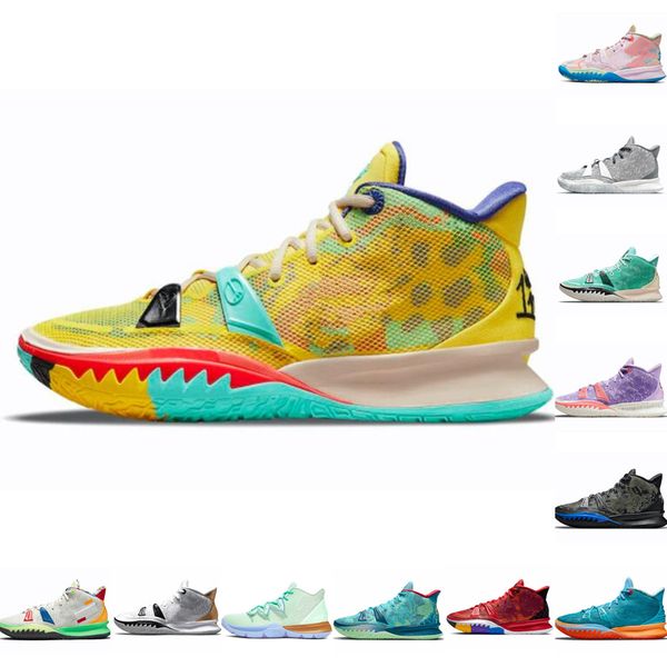 

2022 one world 1 people chip light bone kyrie 7 mens basketball shoes kyries 5s sponge sandy creator hendrix horus rayguns daybreak squidwar, Black