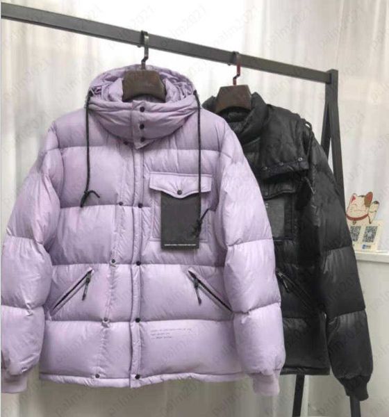 

designer mens luxury down parkas 2021 new double-breasted joint lightning thickening loose couple jacket, Black