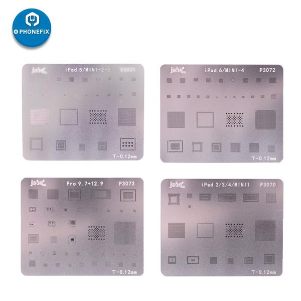 Set di utensili manuali professionali Ipad Scheda madre BGA IC Chip Reballing Stencil Modello di latta per 2 3 4 5 6 Air Air2 Mini 1 Pro 9.7 12.9P