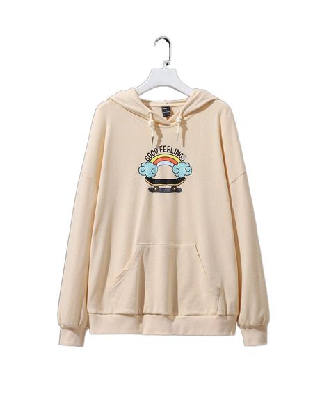 

x shortnsply cartoon graphic pocket front drawstring hoodie g5ni#, Black