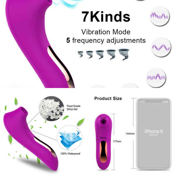 Nxy Vibratoren Saugvibrator Klitoris Nippelsauger für Frauen Männer Dildo Klitoris Stimulator Muschi Oral Blowjob Etotic Sexspielzeug Erwachsene Paare 220420