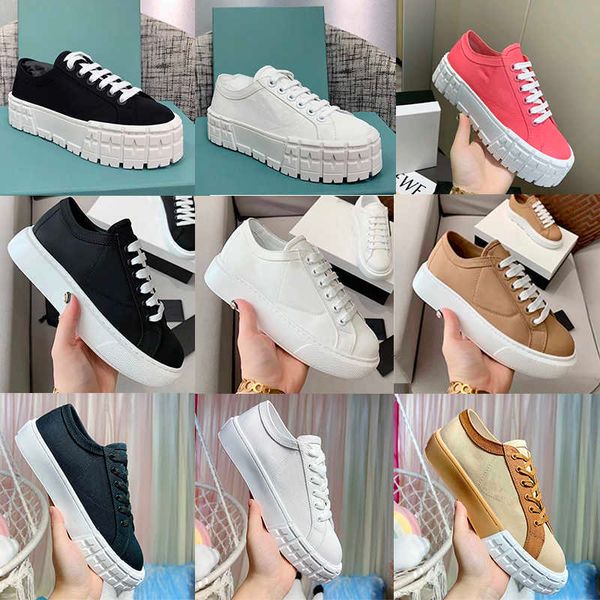 

2021 designer wheel cassetta sneakers high fabric runner trainers canvas wheel stitching lerren shoes low flat stylist sneakers 263, Black