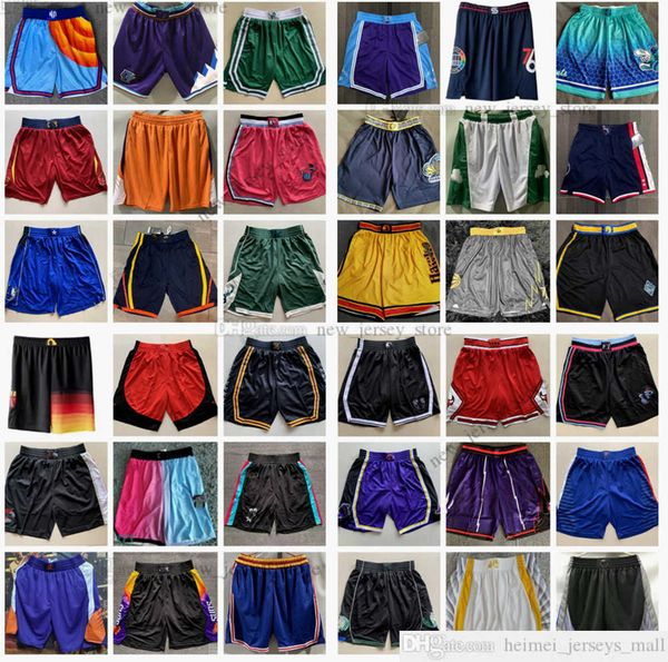

printed 21-22 new city basketball shorts team sport wear pant with pocket news 21-22 blue white black red purple print quality pockets short
