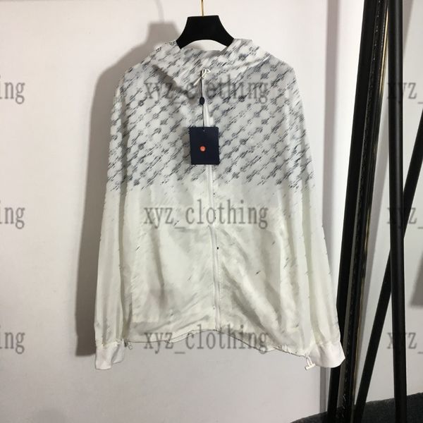 

2022ss jackets for women limited letter print long sleeve hooded sun protection windbreaker jacket brand designer jacket new style female co, Black;brown
