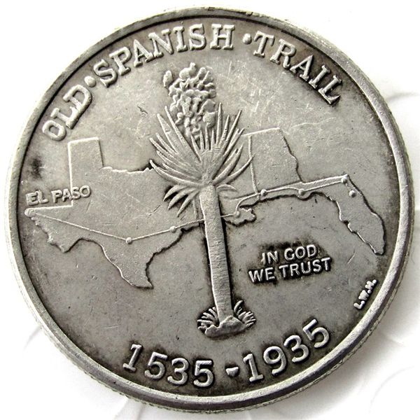 США 1935 г. Старый испанская тропа памятная серебряная серебряная серебряная копия