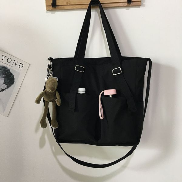 

waterproof bag large capacity canvas female messenger korean student harajuku japanese one-shoulder large tote