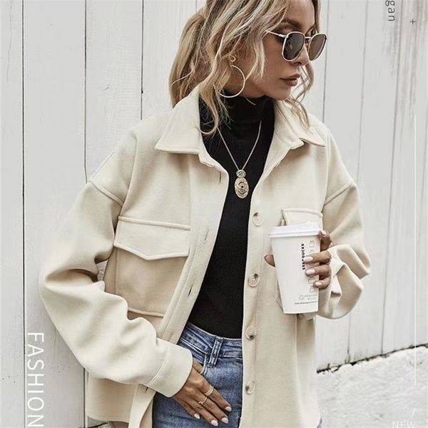 

women jacket office autumn female vintage pockets trench coat winter warm jackets branded oversize luxury outerwear 220817, Black;brown