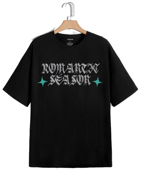 

men letter graphic tee y1cg#, White;black