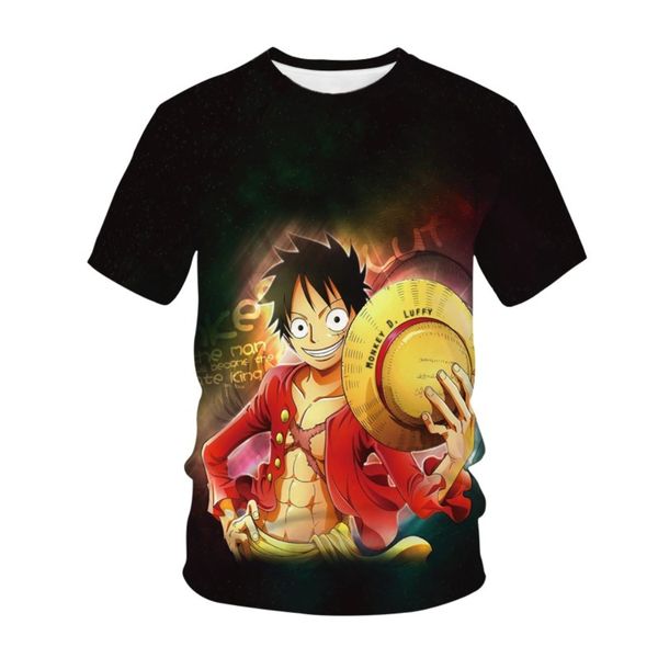 

2022 new cute one piece luffy t shirt casual tshirt homme o neck streetwear man woman t-shirt boys clothes anime tees, White;black