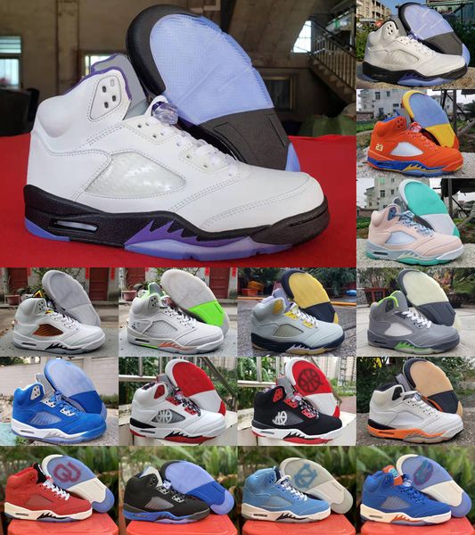 

basketball shoes 5s for men 5 concord bluebird shattered backboard hyper royal white cement alternate grape sports sneakers mens trainers fa