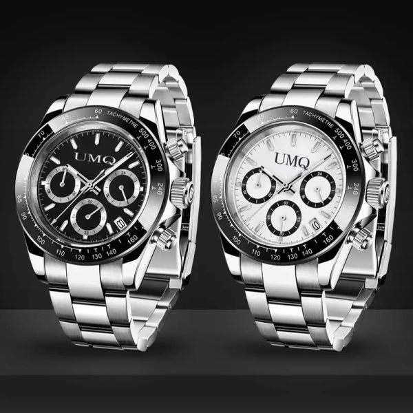 

stainless steel case men's watch automatic mechanical watch, Slivery;brown