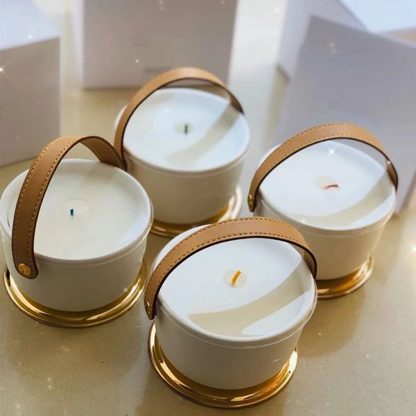 

sales incense perfumed candle 220g france brand scented bougie parfum candles long smell fragrance deodorant sealed gift box