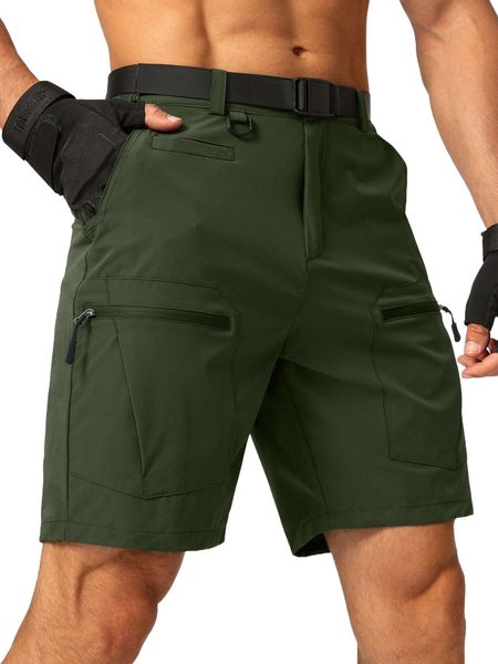 

g gradual men 1pc letter graphic zip pocket sports shorts u5kx#, White;black