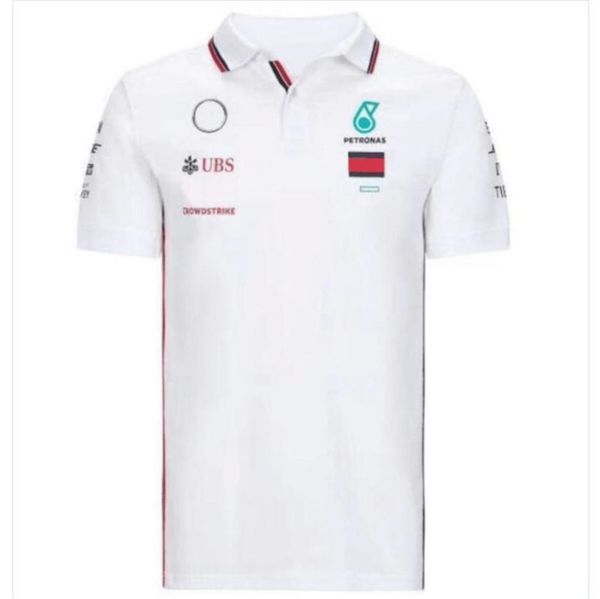 

luxury petronas designer men's t shirts mercedes amg f1 formula one racing polos women casual short sleeve t-shirts benz polo lewis ham, White;black