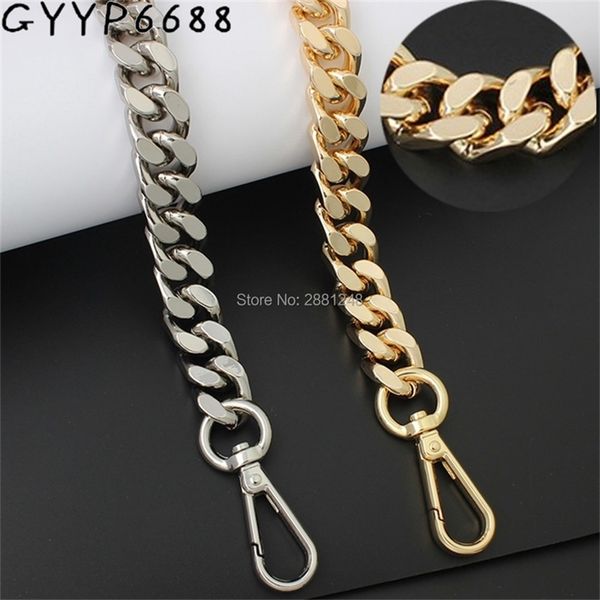 

1-5pcs 15mm thick aluminum chain light weight bags strap bag parts diy handles accessory handbag straps bag silver chain 220607, Black