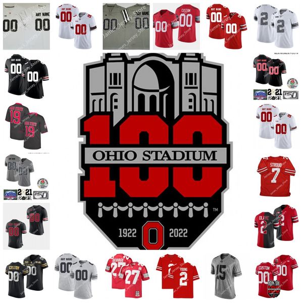 

2022 ncaa ohio state buckeyes custom stitched college football jersey 5 raekwon mcmillan 12 cardale jones 12 denzel ward 6 sam hubbard 33 da, Black;red