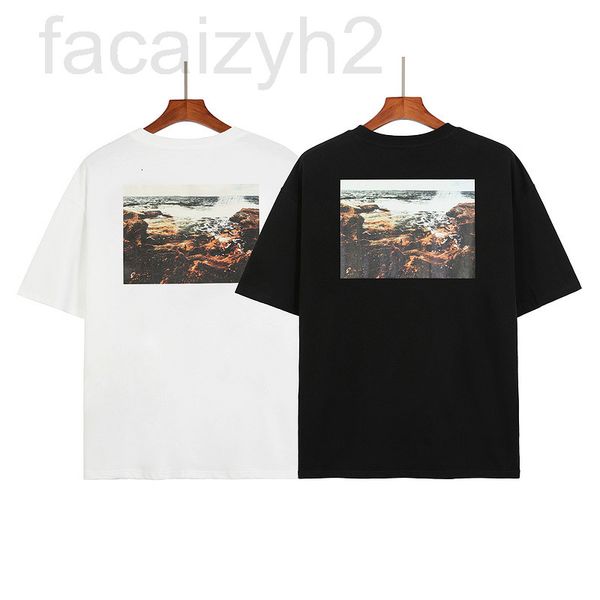 

men's t-shirts designer chao brand fog new double line essentials coastal reef p printed short sleeve t-shirt for men and women 5x59, White;black