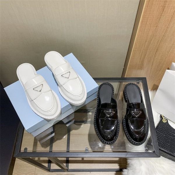 

2022 luxury classic designers women sandals slippers leather fashion casual beach wedding flip flops fisherman platform dress office roman d, Black