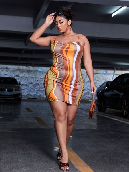

plus color block bodycon dress c5me#, Black