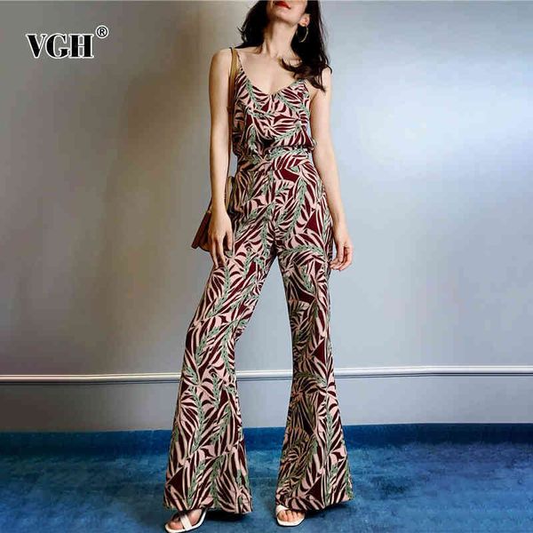 

print two piece set for women square collar sleeveless camis high waist wide leg pants casual sets female fashion style 210507, White