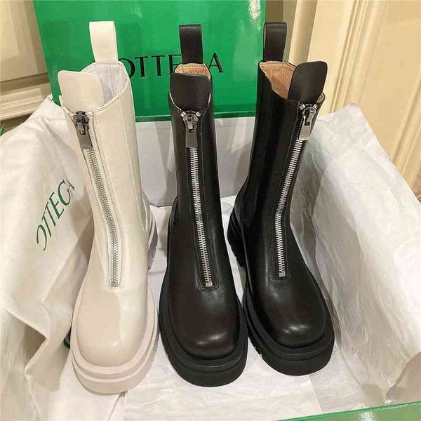 

boots women's shoes martin boots children's autumn and winter british style front zipper middle chimney chelsea short s1vq, Black