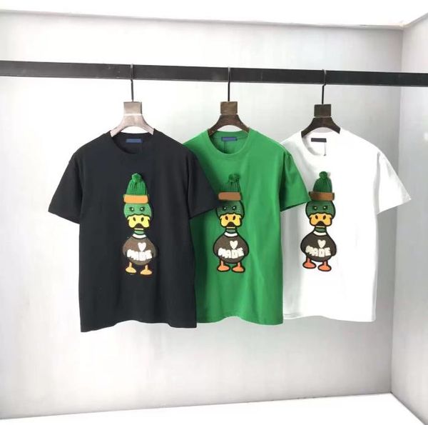 

2023 new mens t-shirt designer spring tshirt ultra-loose tees summer sports printing round collar short sleeve, White;black