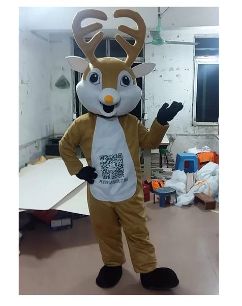 Costumi della mascotte di alta qualità Anime Elk Deer Cospaly Costumi Costume della mascotte di alce Adulto Alce Carnevale Mascotte Fancy Dress Kits