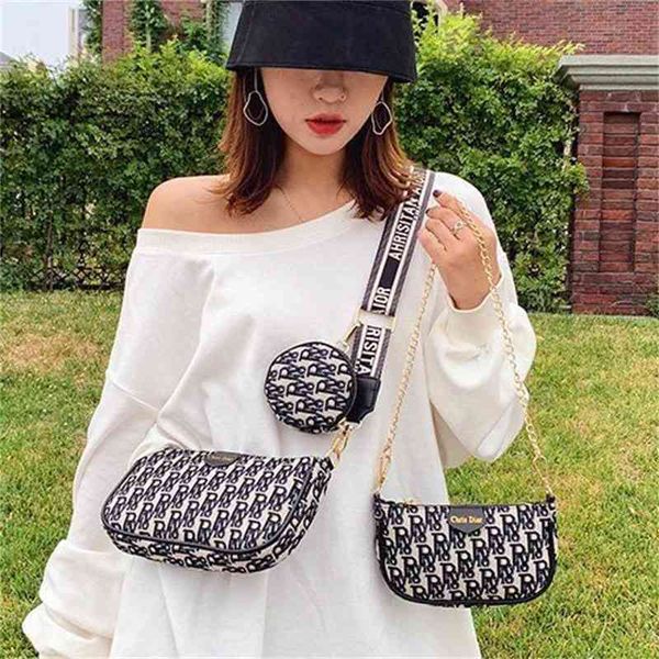 

58% off online factory clearance fashion three piece cover mother mahjong single shoulder bag multi purpose armpit high texture net red bag