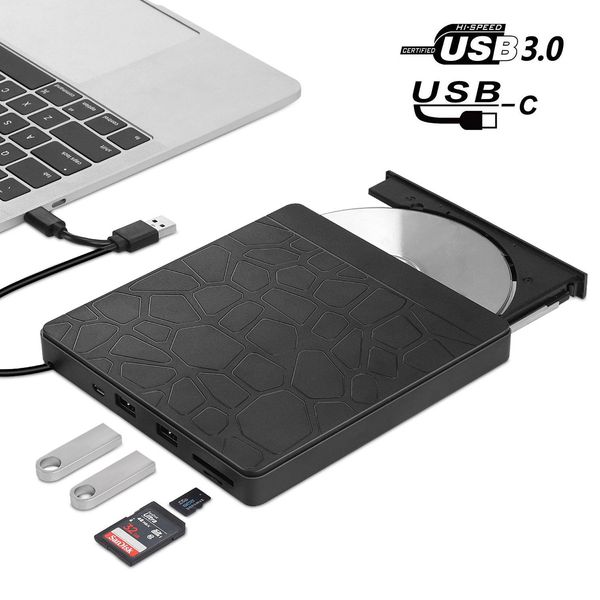 Novo cabo de computador multi-função dual interface ultra-fina fornecimento de DVD externo USB móvel cd-rom