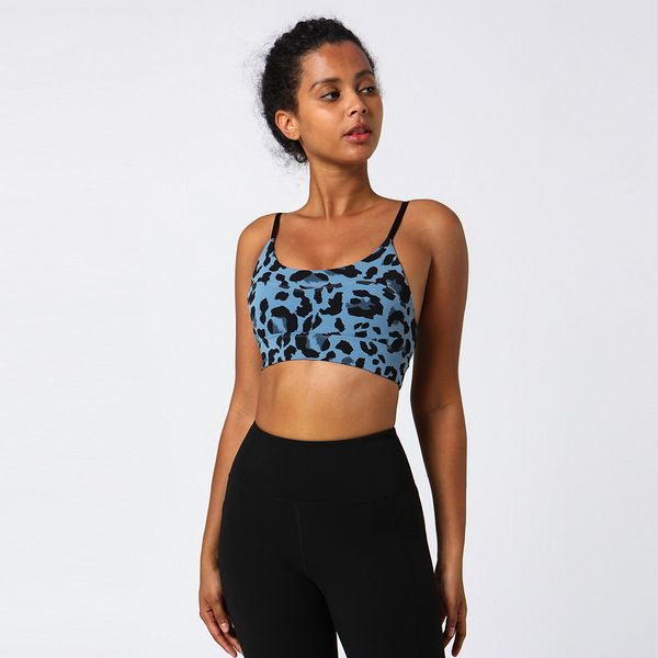 

lu-2134 yoga clothes female leopard print high waist tight hip lift nine-point pants sports running fitness pants suit please check the size