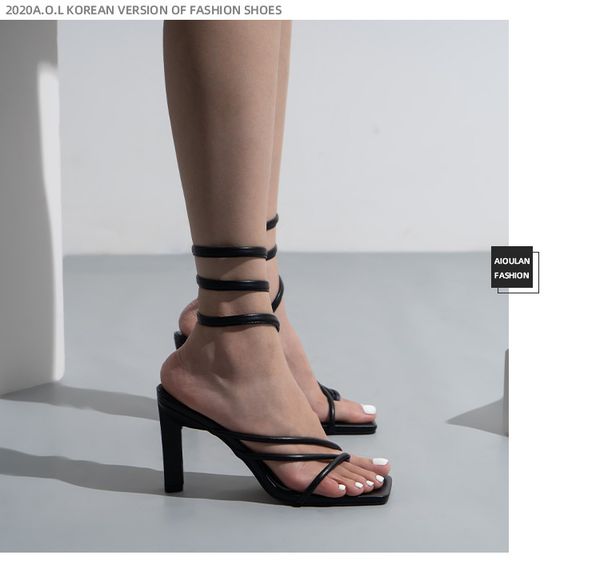 

designer sandals ladies highs heels flip flop stiletto sandal large size fashion heels shoe heightening wholesale summer follow high 10cm, Black