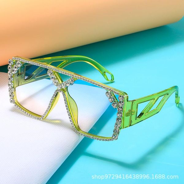 Sonnenbrillen Trend Fashion Catwalk Großer Rahmen Persönlichkeit Großhandel Luxus DamenSonnenbrillen