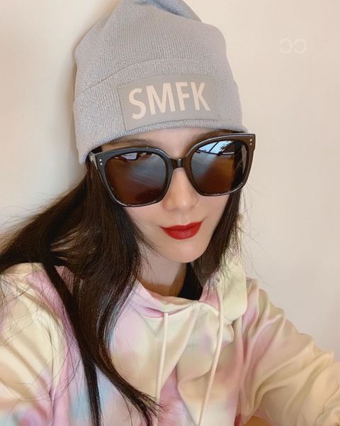 

designer sunglasses gm sunglass women 2022 new jenny fan bingbing same net red li yifeng uv proof men ku, White;black