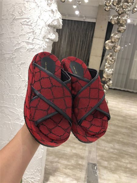 

designer luxury senior beige ruggine brown canvas logo slide mule slipper flat sandal sandals flip flop slipper with box dust bag, Black
