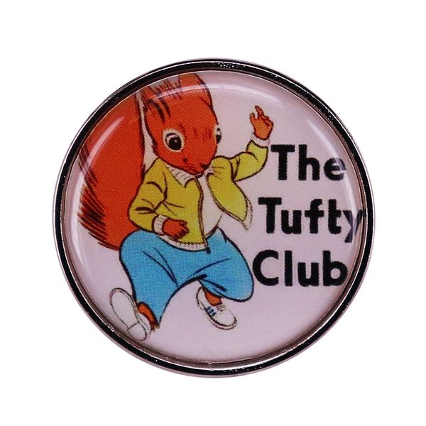 

the tufty club for childrens road safety members metal retro badge, Blue