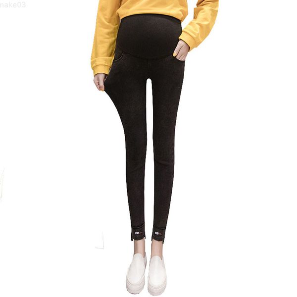 

sleep lounge & abdominal pants stretch jeans maternity cl j220823, White