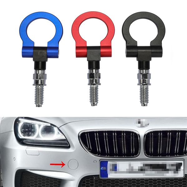 

universal car towing bar racing tow hook for bmw e36 e39 e46 e92 e91 e90 etc auto trailer ring accesories hooks automobiles
