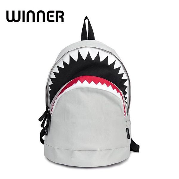 

cool schoolbag big shark cartoon backpack black bookbags fashion primary school backpacks boys rucksack bagpack311o